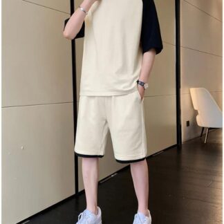 Men Cotton Tracksuit White Black 6 Sizes Pakistan