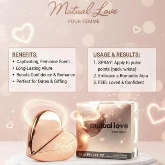Mutual Love Feminine Perfume 50ml Golden For Women