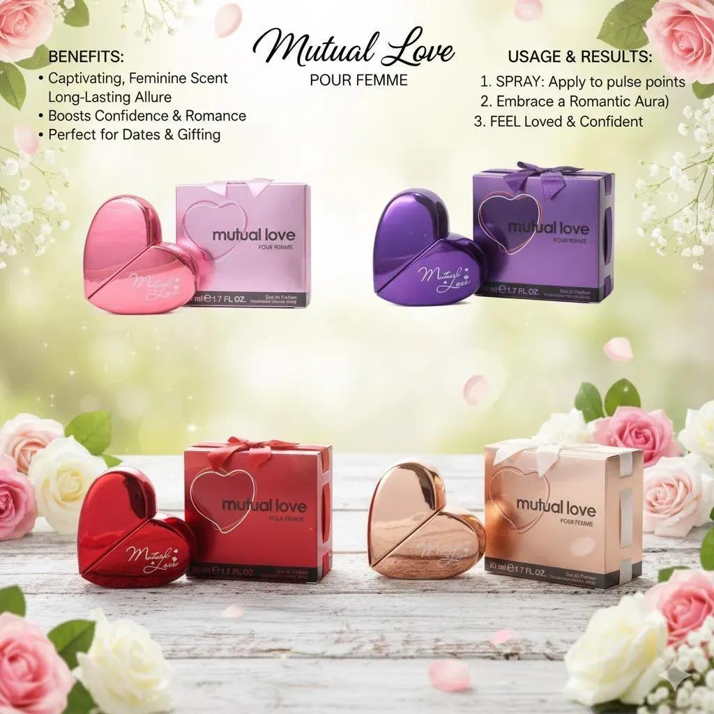 Mutual Love Feminine Perfume 50ml Golden For Women - Image 3