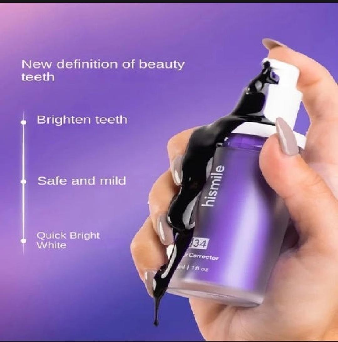 V34 Teeth Whitening Serum Pack of 2 Purple - Image 3