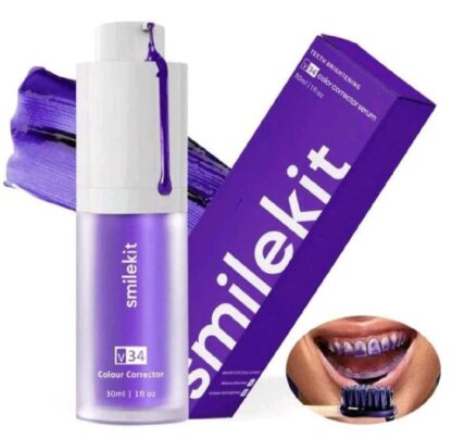 V34 Teeth Whitening Serum Pack of 2 Purple