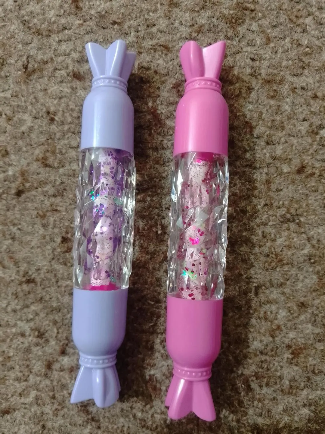 Cute Bunny-Tail Lip Glosses Pink & Purple