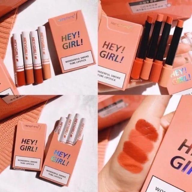 Hey Girl Lipstick Set 4 Shades Long Lasting