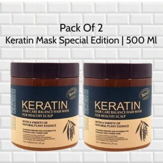 Keratin Hair Mask Pack of 2 500ml Natural Plant Essence