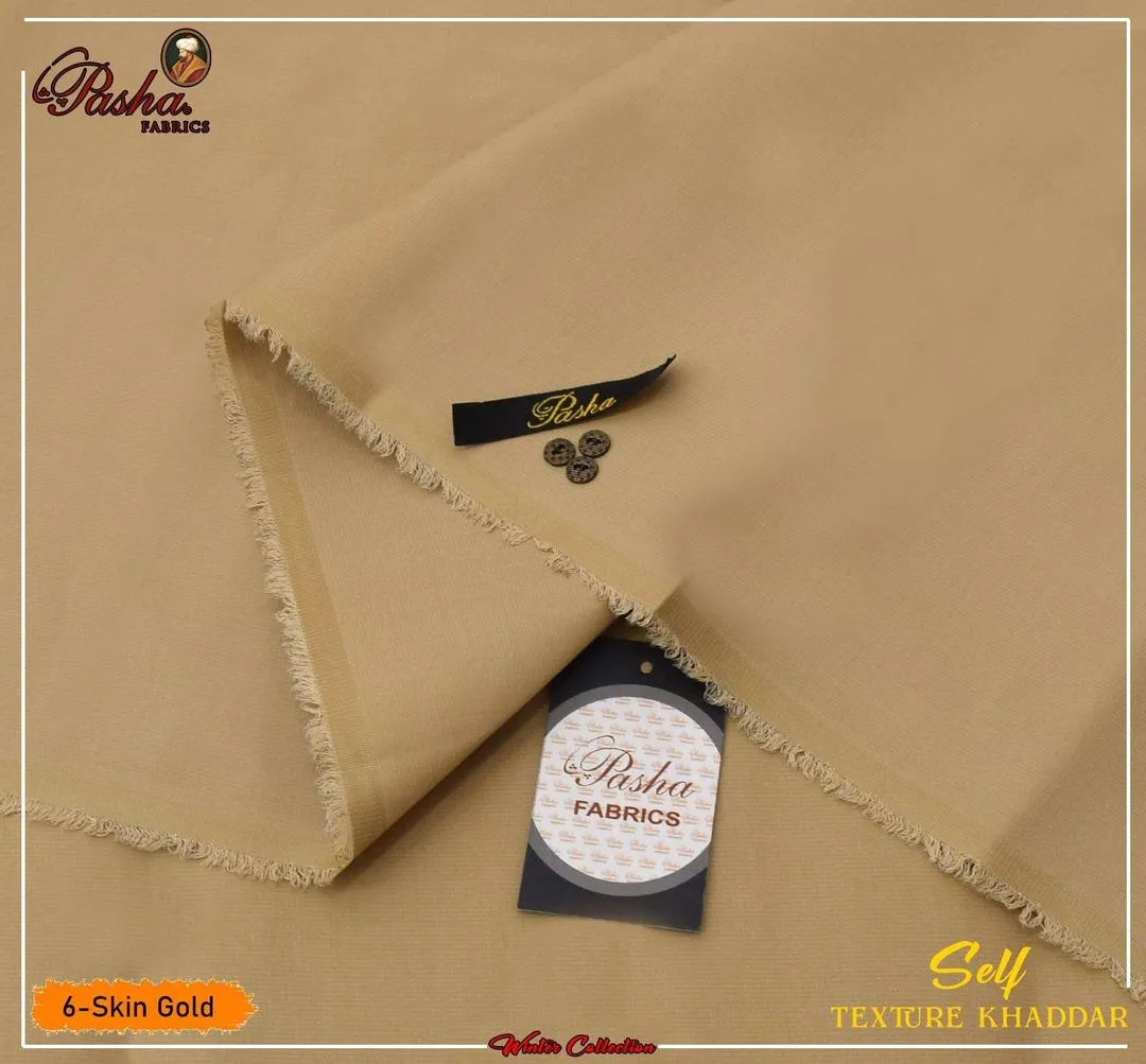 Men's Khaddar Textured Suit Golden Winter