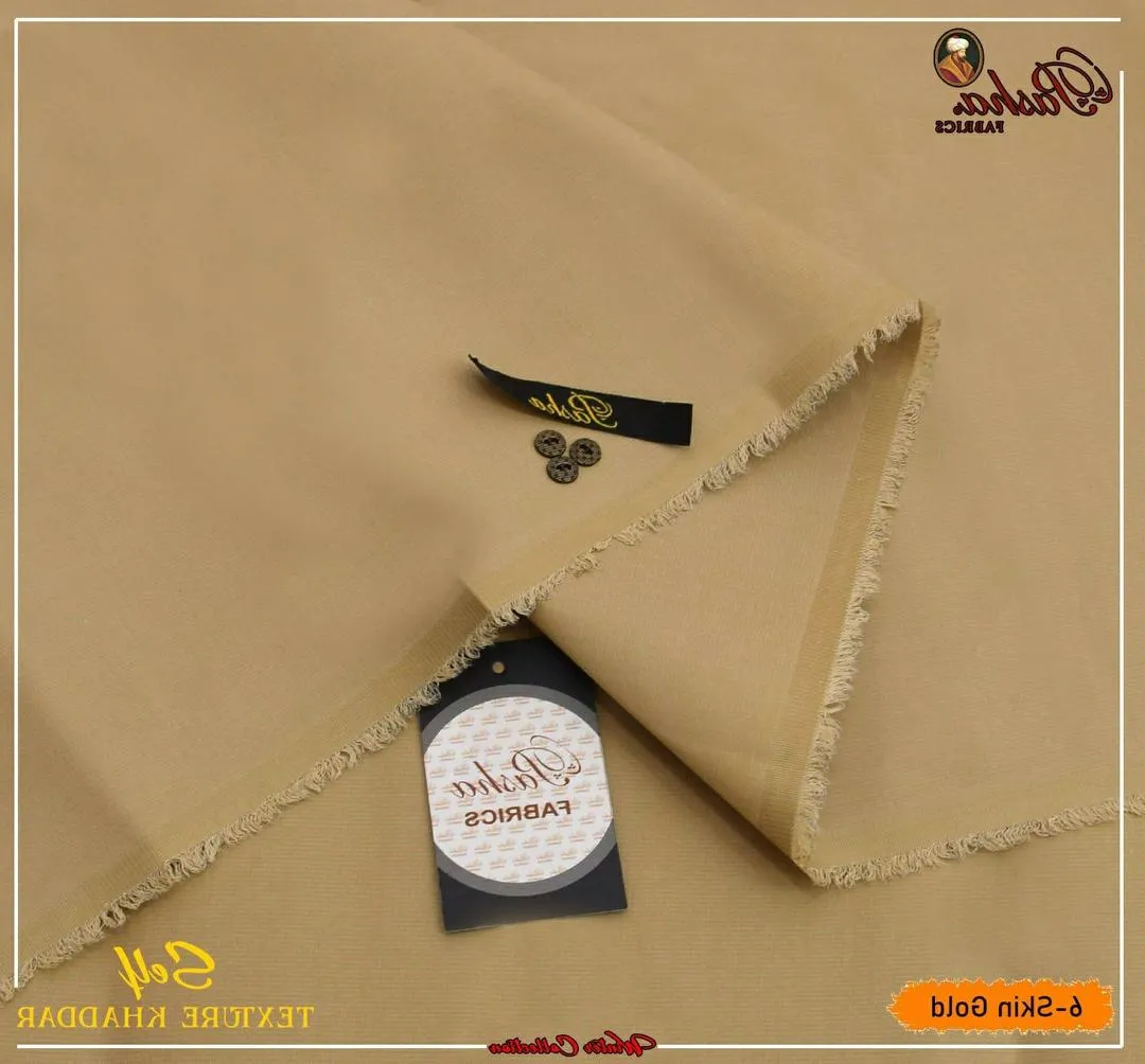 Men's Khaddar Textured Suit Golden Winter - Image 2