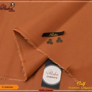 Salmon Textured Khaddar Suit for Men Winter