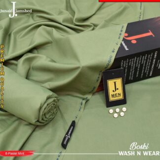 Premium Boski Plain Suit Pastel Mint Wash n Wear