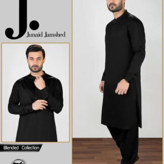 Men's Black Unstitched Suit Wash And Wear All Season