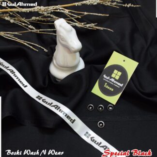 Men's Wash & Wear Black Suit Special Black 8 Button