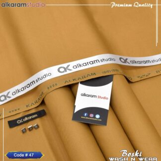 Golden Wash & Wear Plain Suit for Men Summer