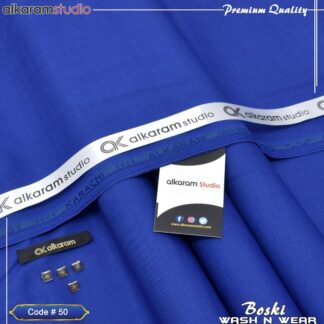 Wash & Wear Plain Suit Blue for Men Summer