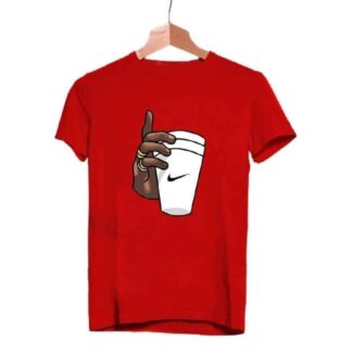 Red Graphic T-Shirt Micro Polyester Pakistan