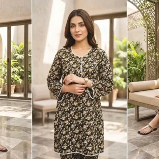 Cotton Lawn Floral 2-Piece Set Medium Size