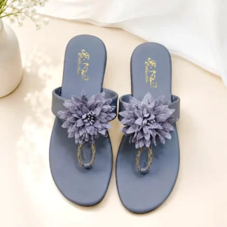 Stylish New Flower Design Women's Fancy Slippers