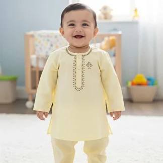 Eid Kurta Shalwar Set for Boys 1-5 Years Cotton
