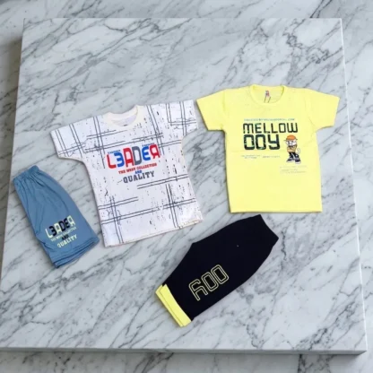 Kids 2-Pair Cotton Shorts Set for Boys