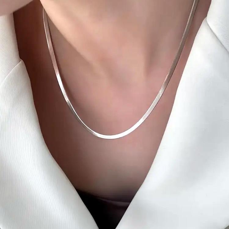 Silver Chain for Women Office Wear Elegant Design for Women | Silver Crafted Fashion Jewellery, Perfect for Gifting - Image 2