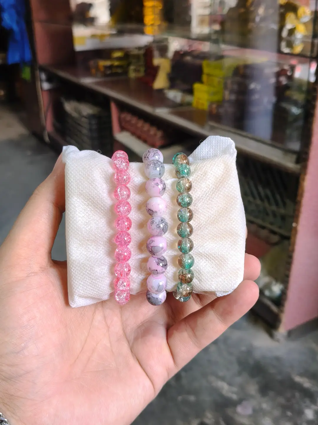 3 Pcs Funky Crystal Bracelet Modren Style - Image 3