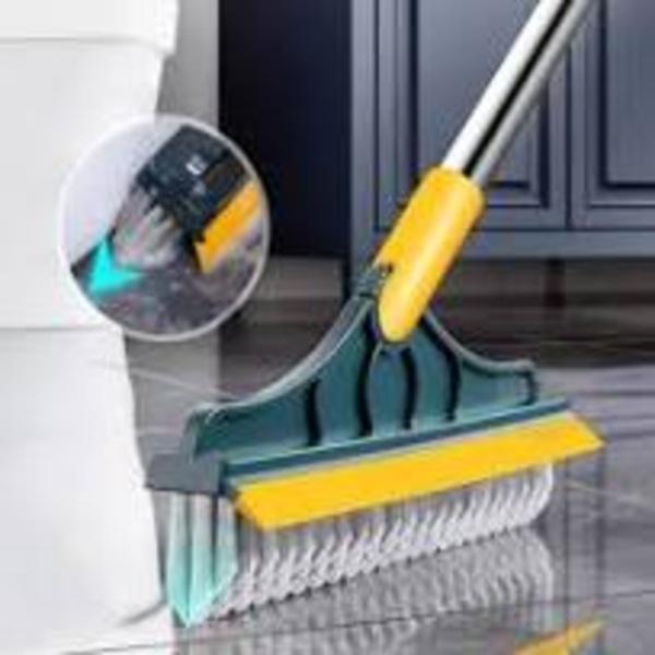 Portable Multi-Purpose Cleaning Brush Black Yellow 106cm - Image 4