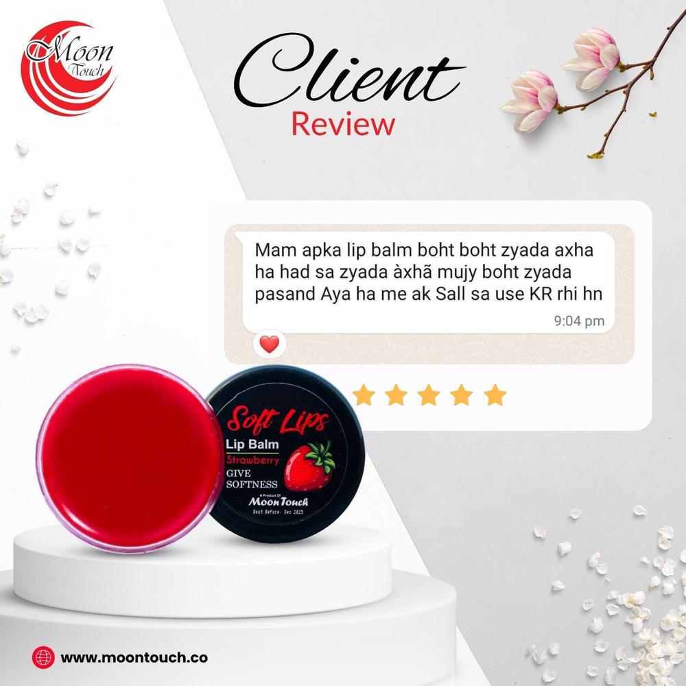 Soft Lips Lip Balm Strawberry Scented Moisturizing - Image 2