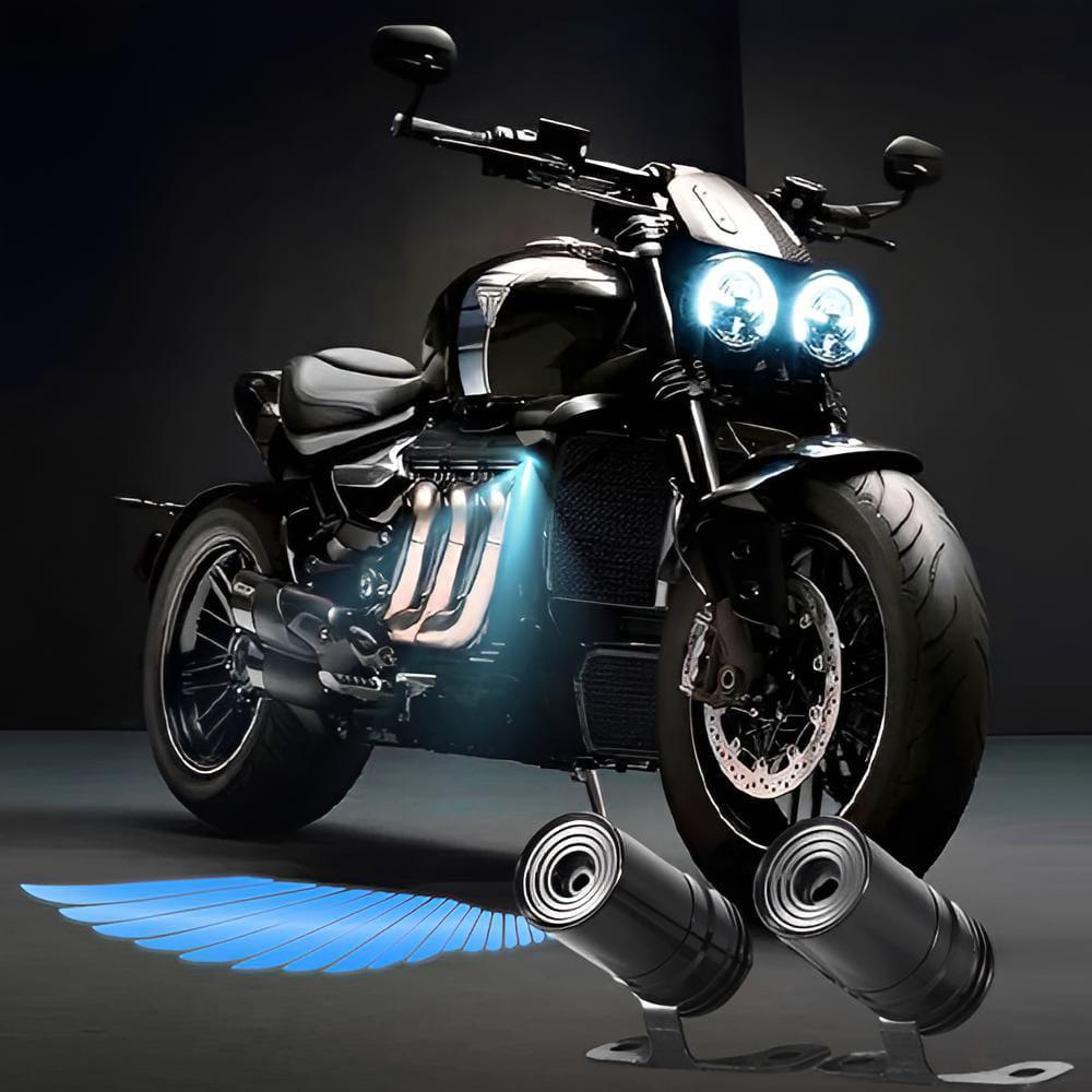 Multicolor Angel Wing LED Light for Motorcycle & Car - Image 3