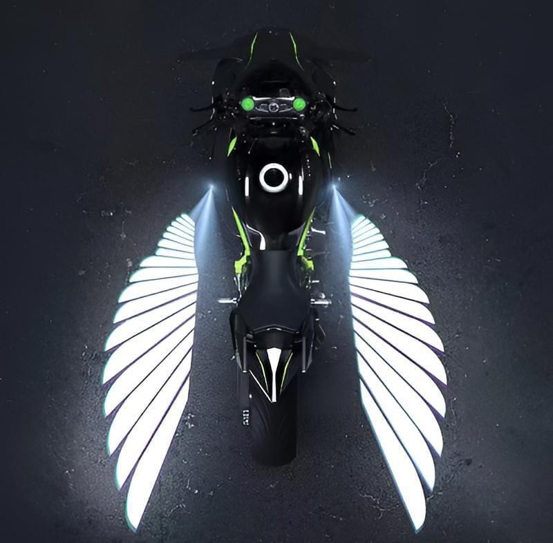 Multicolor Angel Wing LED Light for Motorcycle & Car - Image 6