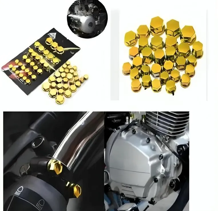 Golden Bike Bolt Covers Universal ABS 30Pcs - Image 3