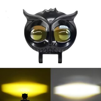 Owl Shaped Fog Light 40W Flashing Dual Yellow White