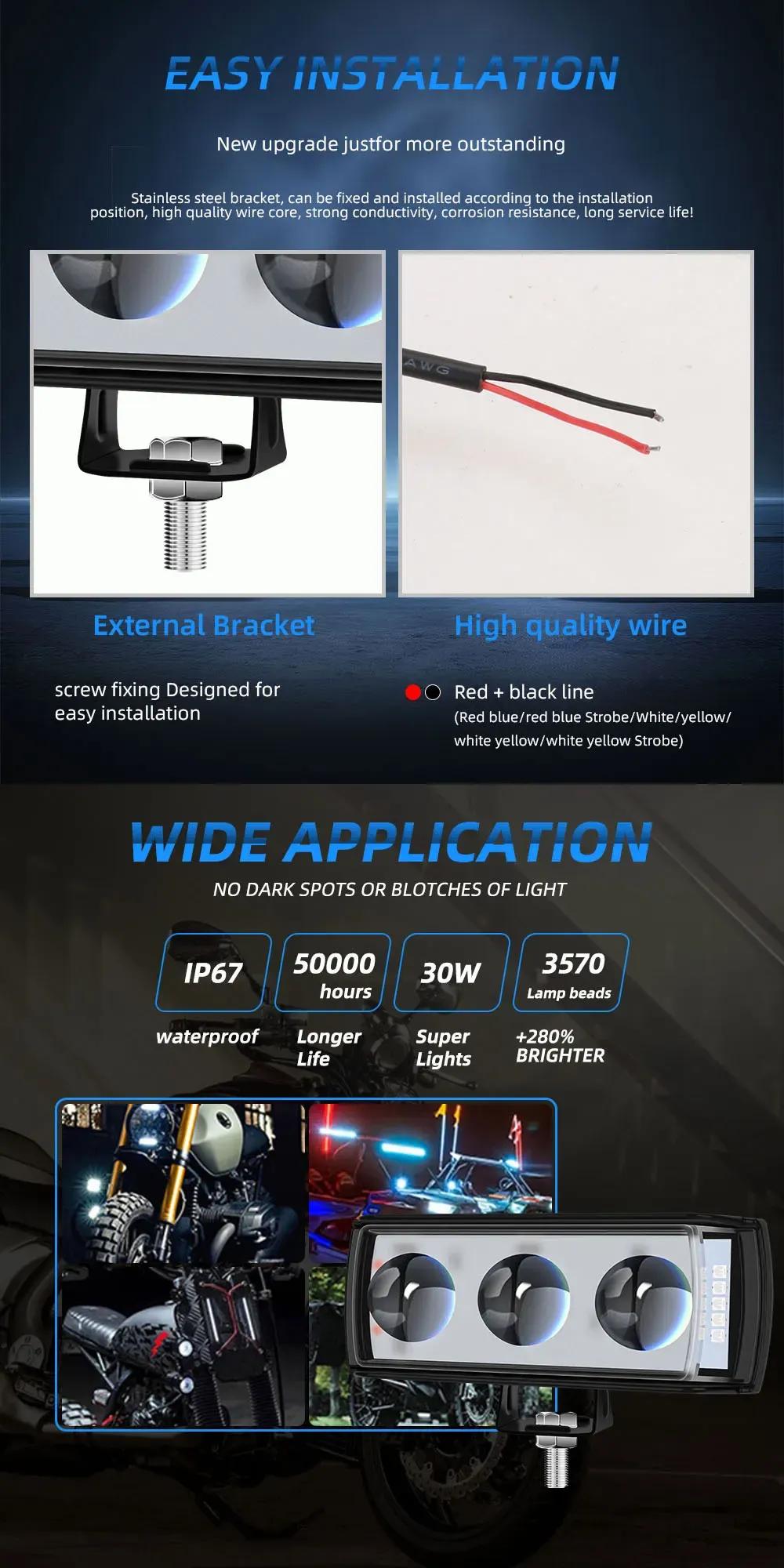 3-Lens LED Fog Lights for SUVs ATVs UTVs Pakistan - Image 5