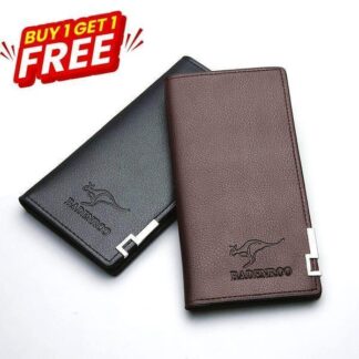 Premium Leather Bi-Fold Wallet for Men, Slim & Stylish, 2-Piece Set