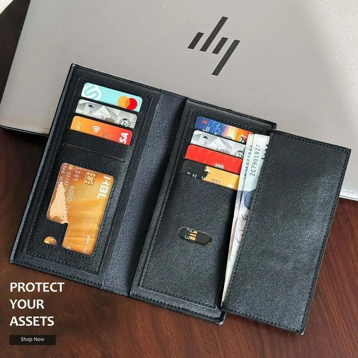 Multi Color Leather Wallet for Men Women Slim Design - Image 6