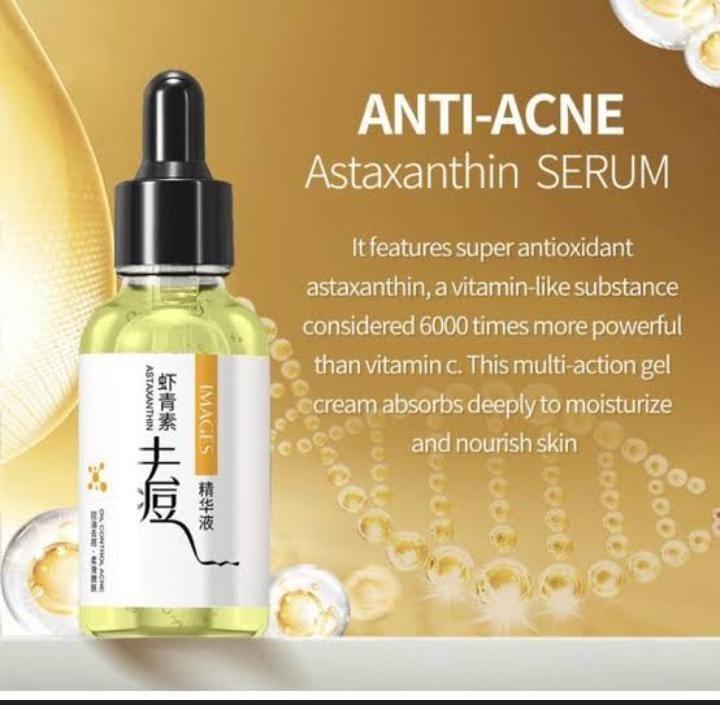 Anti-Acne Astaxanthin Serum Glass Bottle - Image 3
