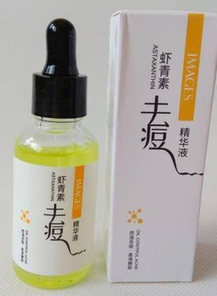 Anti-Acne Astaxanthin Serum Glass Bottle - Image 4
