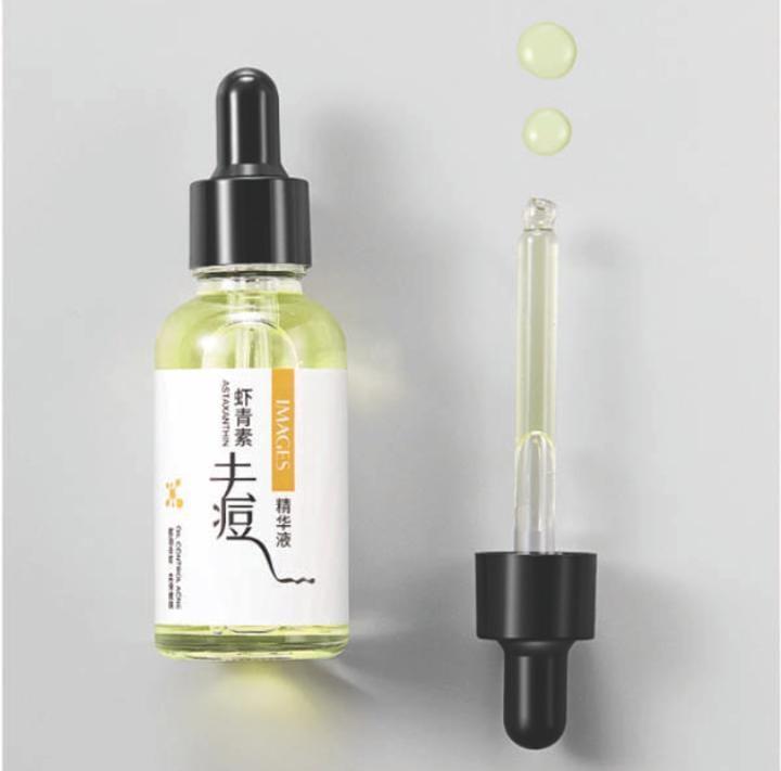 Anti-Acne Astaxanthin Serum Glass Bottle - Image 6