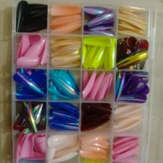 Premium Quality Fake Nails 288 Colors Multicolor Pack