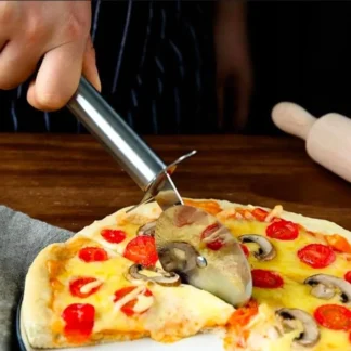 Stainless Steel Pizza Cutter for Easy Slicing