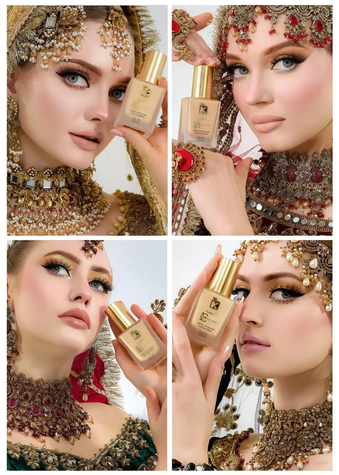 Pakistani Bridal Foundation 24h Waterproof Gold Pack