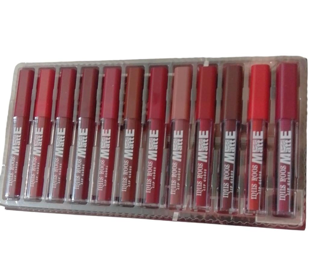 Velvet Matte Lip Gloss Red Shades 12 Pack - Image 4