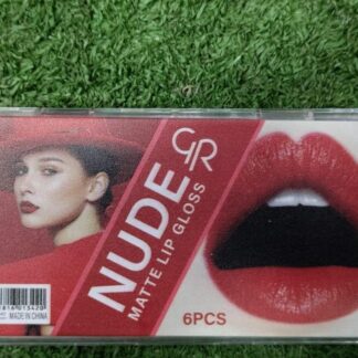 Matte Lip Gloss Set 6pcs Red Neutral Long Lasting