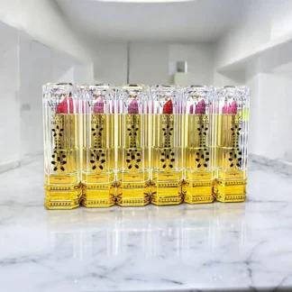 6 Pack Gold-Accented Lipsticks for Pakistani Women