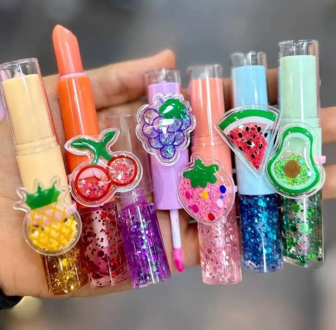Glossy Lip Balm & Oil Set Pink Shades Long Lasting - Image 2