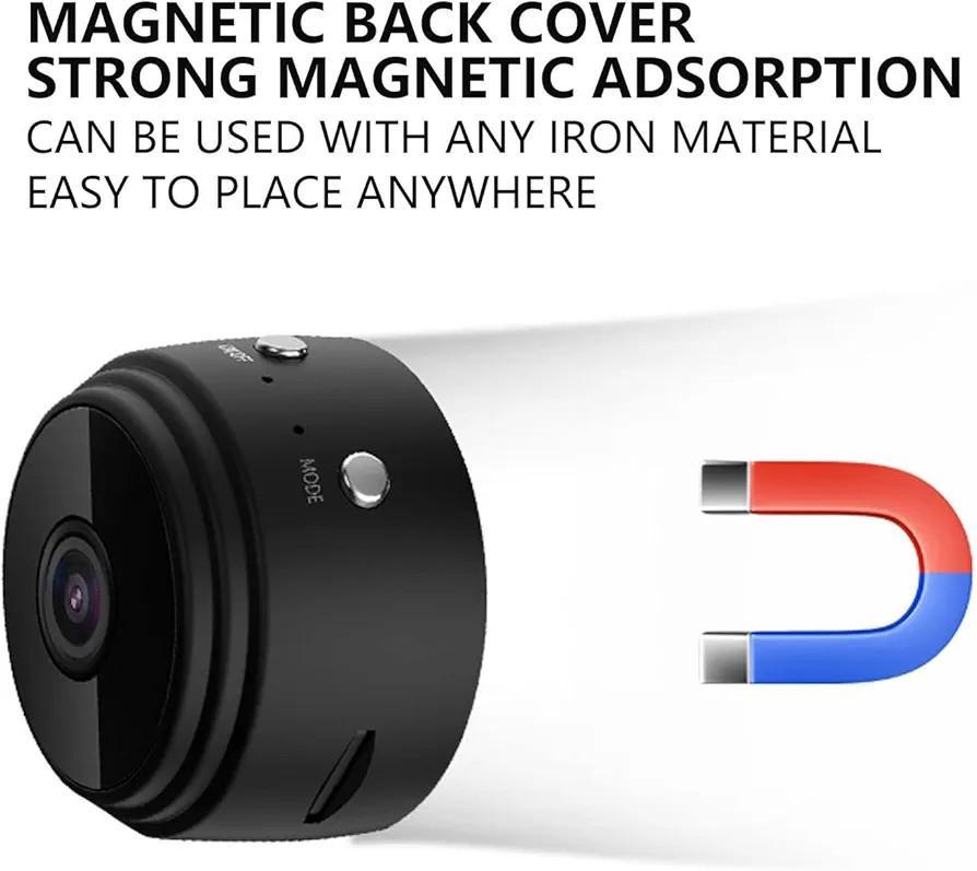 Black Mini Camera with Magnetic Mount & 120min Battery - Image 5