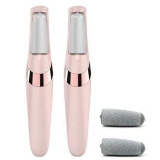 Electric Foot Callus Remover Pink with Replacement Heads