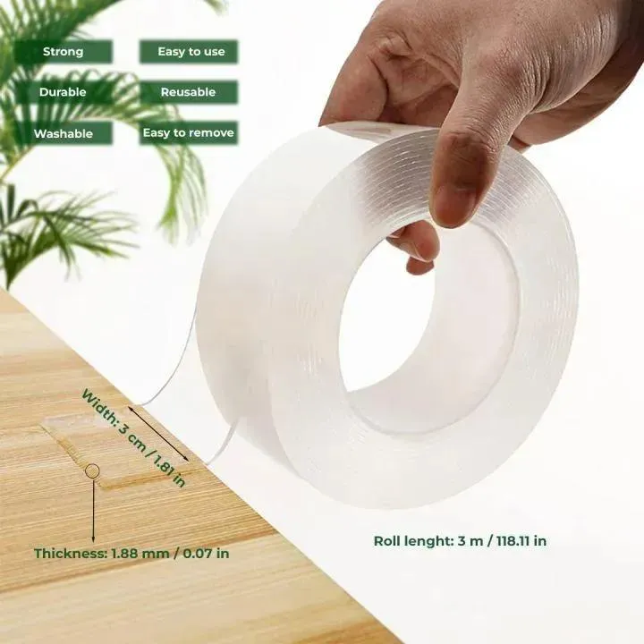 3 Meter Double Tape ABS White Decor - Image 4