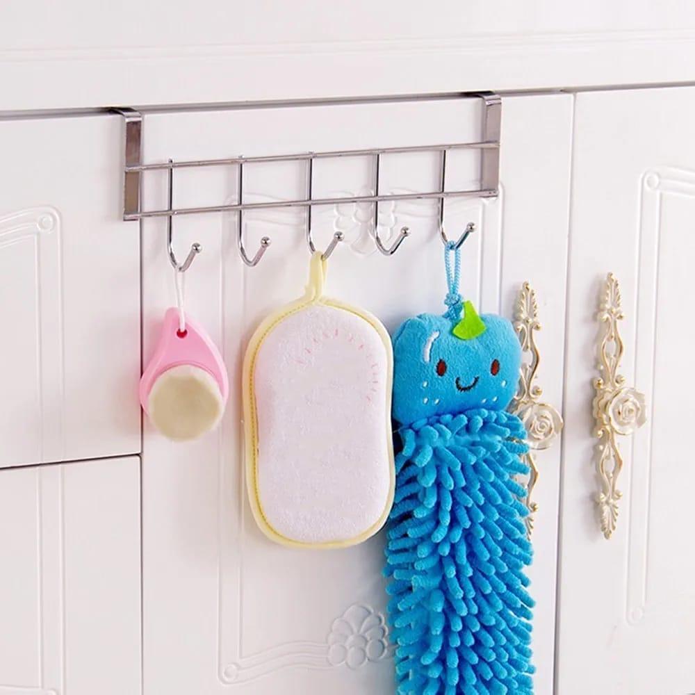 Silver Metal Cabinet Hanger for Bathroom Storage - Image 3