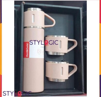 Stylish Vacuum Flask Set Grey