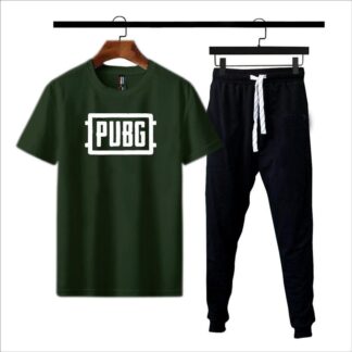 Men Cotton Printed T-Shirt & Joggers Set PUBG Design Medium to XL