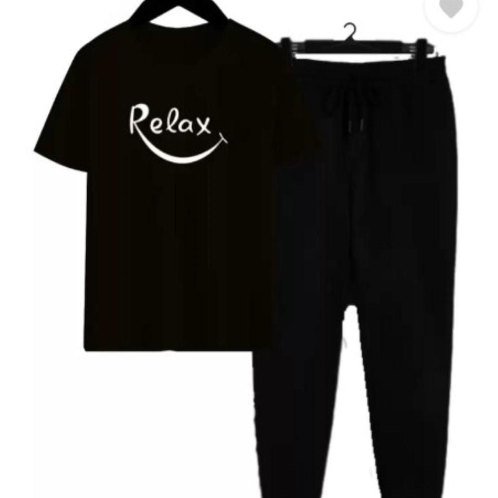 Black Printed Track Suit for Men Medium to XL - Image 2