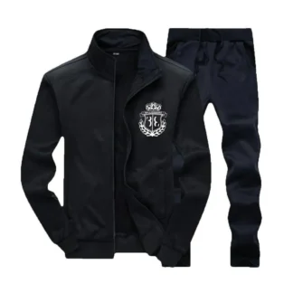 Black Fleece Track Suit Billionaire Crest Winter Set